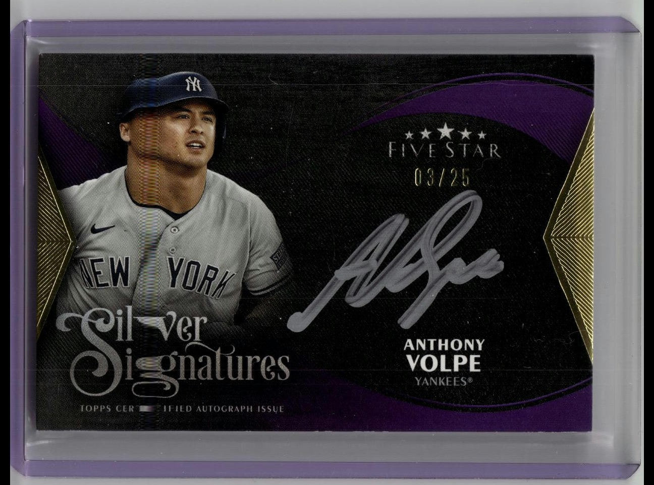 2024 Topps Five Star Anthony Volpe Silver Signatures Auto /25 Yankees