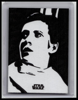 2025 Topps Star Wars Chrome Princess Leia Organa Sketch Card 1/1