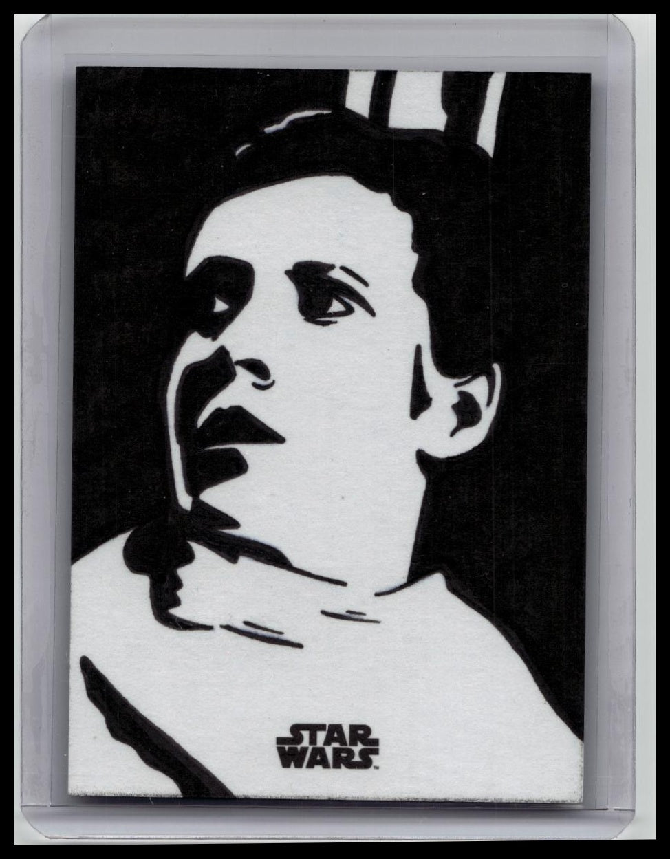 2025 Topps Star Wars Chrome Princess Leia Organa Sketch Card 1/1