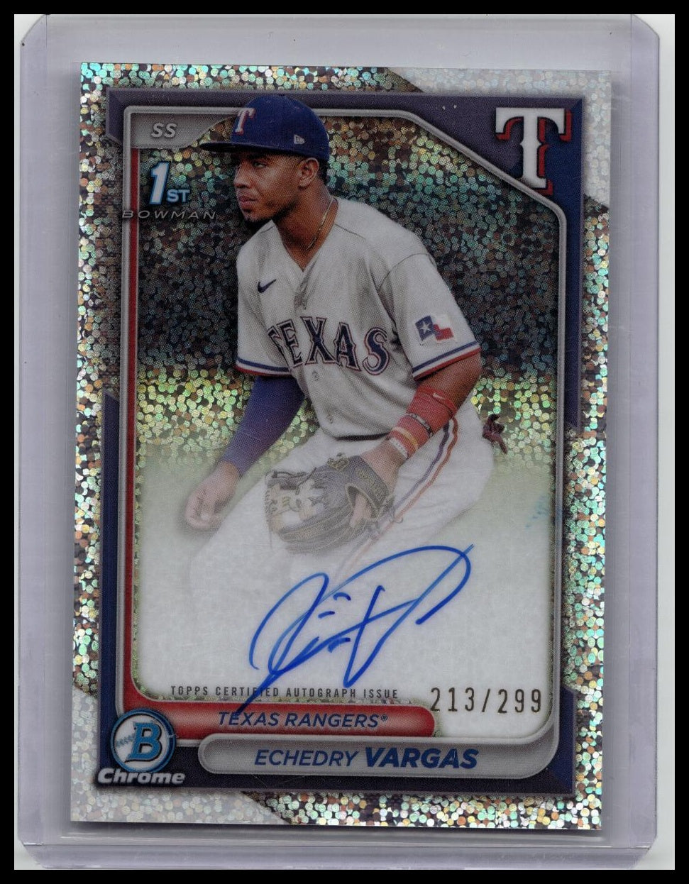 Echedry Vargas | 2024 Bowman Chrome Prospect Auto #CPA-EV Speckle Refractor /299