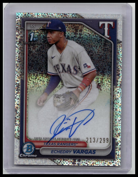 Echedry Vargas | 2024 Bowman Chrome Prospect Auto #CPA-EV Speckle Refractor /299