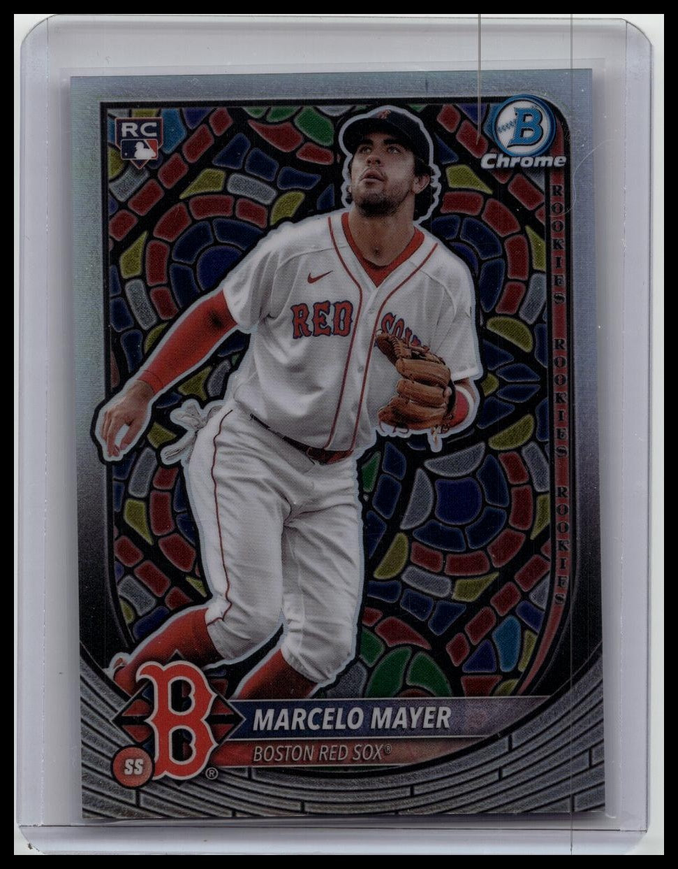 2025 Marcelo Mayer Bowman Stained Glass Etched In Glass Case Hit #39 RC SSP