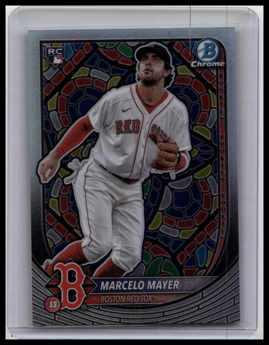 2025 Marcelo Mayer Bowman Stained Glass Etched In Glass Case Hit #39 RC SSP