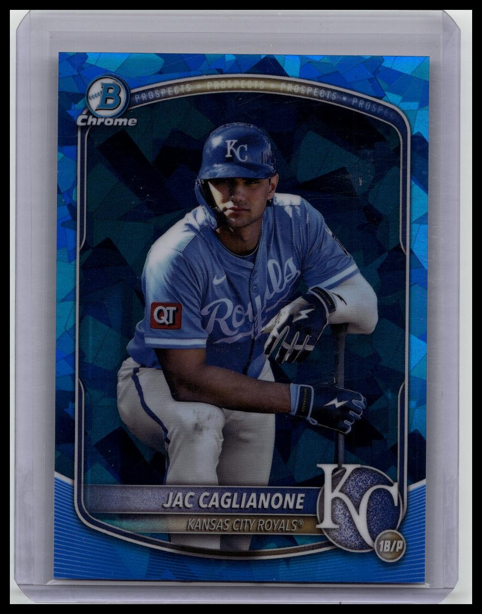 JAC CAGLIANONE 2025 BOWMAN CHROME SAPPHIRE IMAGE VARIATION ROYALS
