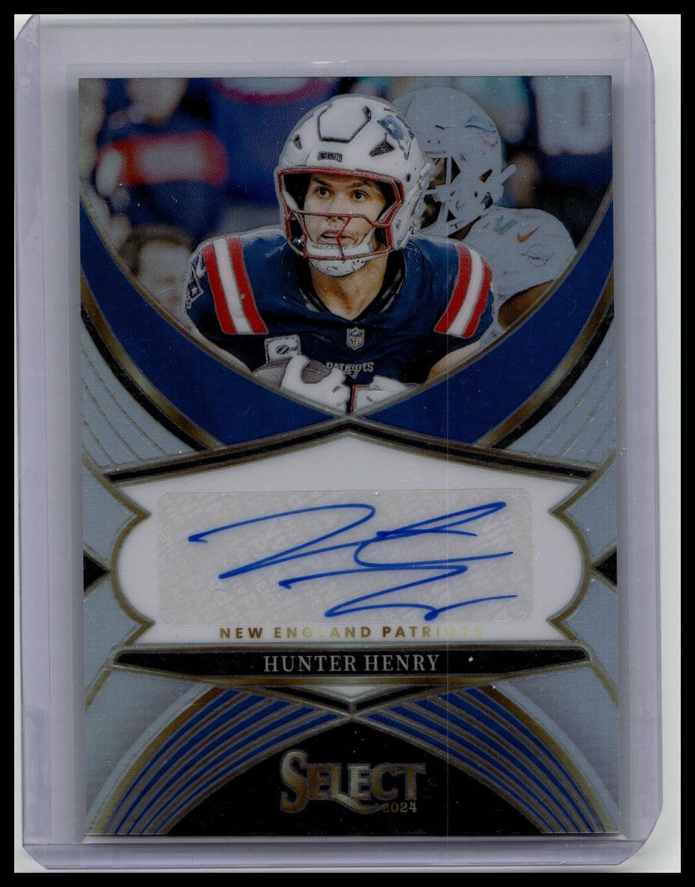 2024 Panini Select - Select Signatures Hunter Henry #SSP-HHY Silver Prizm