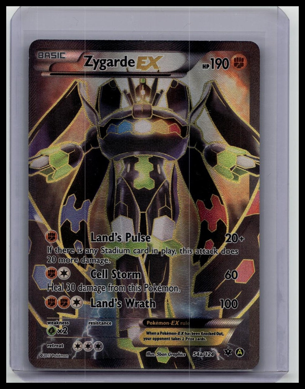 Pokémon Zygarde EX 54a/124