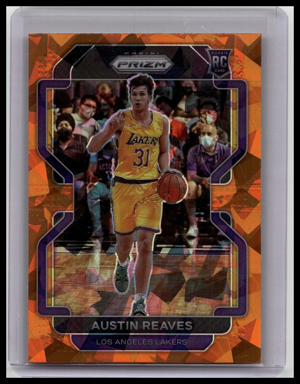 2021-22 Panini Prizm Austin Reaves Orange Ice Prizm Rookie