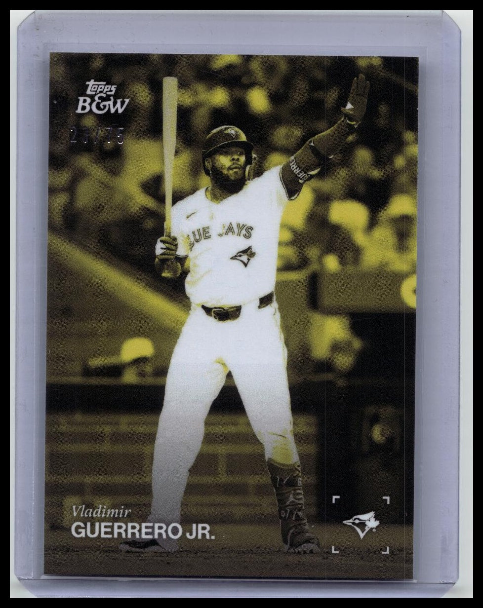 2025 Topps Black & White Vladimir Guerrero Jr. Yellow /75