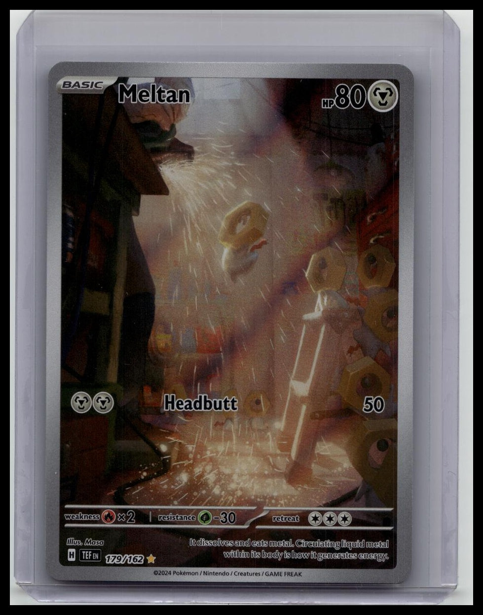 Meltan - 179/162 - Pokemon Temporal Forces Illustration