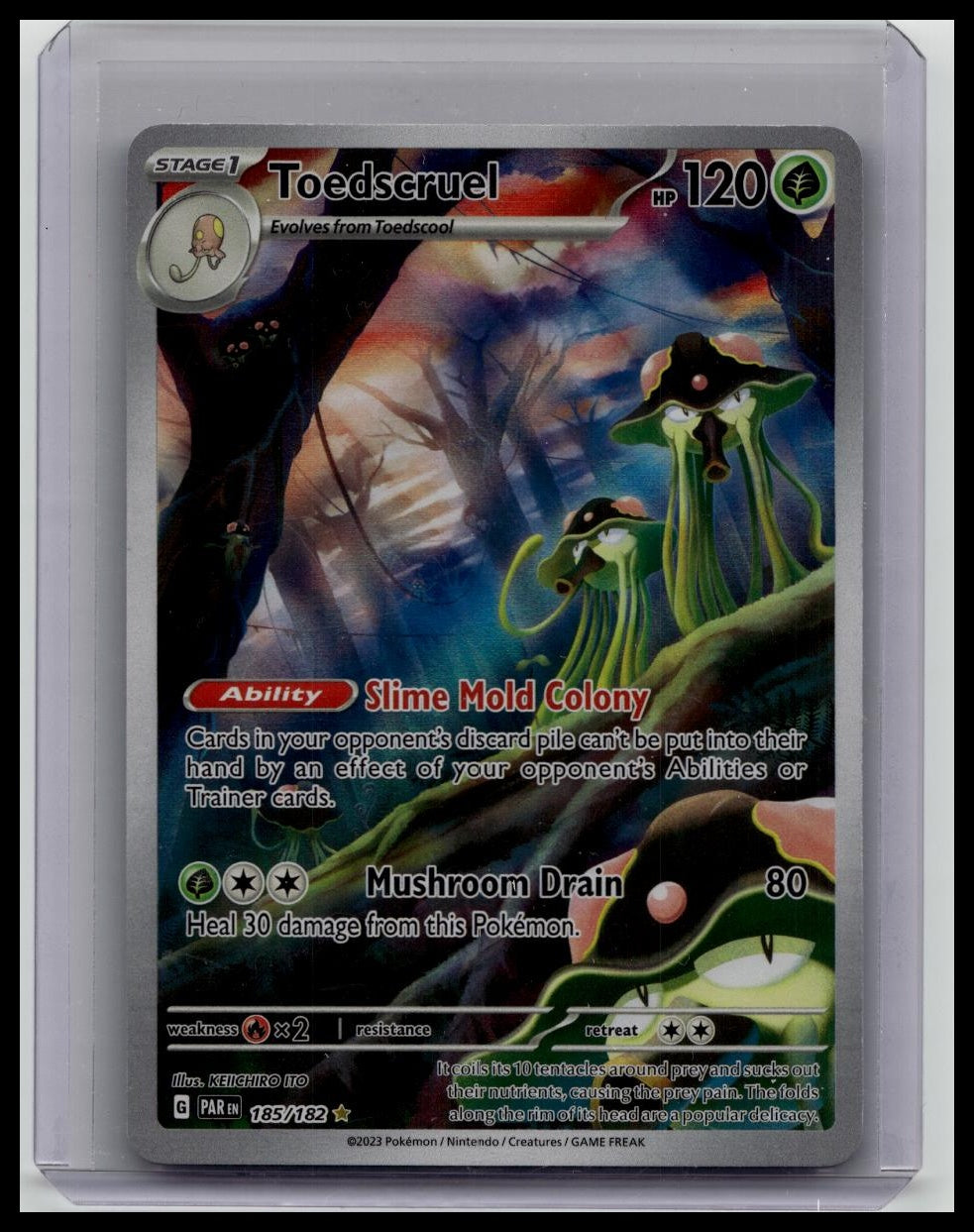 Toedscruel - 185/182 - Pokemon Paradox Rift Illustration Rare