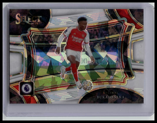 2023-24 Panini Select Premier League Field Level Bukayo Saka White Ice Prizm /85