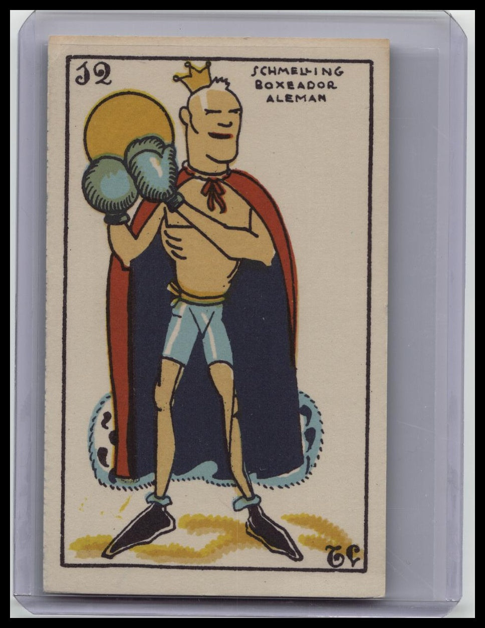 1930s Cine Manual Max Schmeling Spanish Boxing Card Pre-War Germany Rare