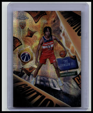 2025-26 Topps Chrome Tre Johnson III #AD-6 Rookie Advisory Case Hit SSP Wizards
