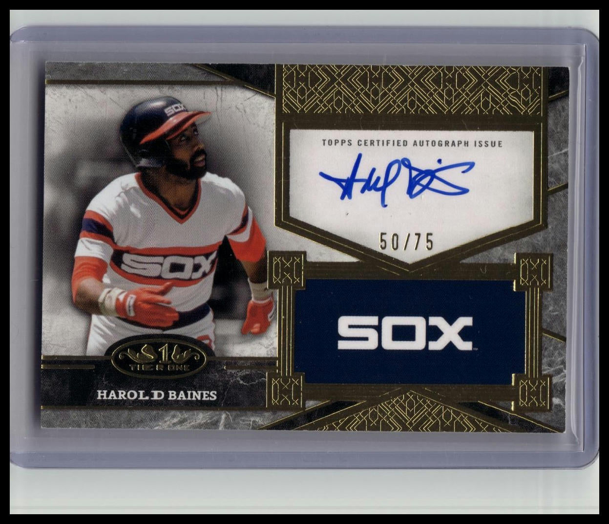 2025 Topps Tier One - Top Shelf Auto Harold Baines #TSS-HB /75