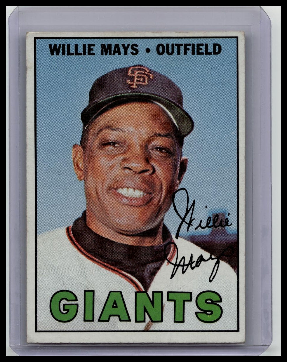 1967 Topps Baseball Willie Mays #200 San Francisco Giants HOF