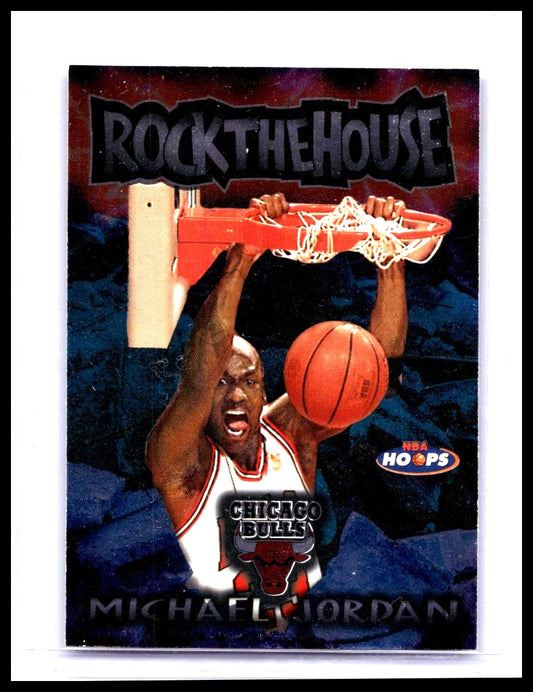 SkyBox 1997-98 NBA Hoops Rock the House Michael Jordan Insert 6 of 10 Bulls