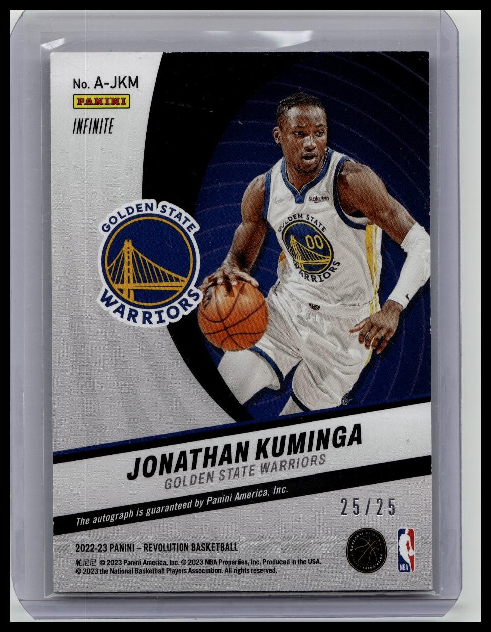 2022-23 Panini Revolution Jonathan Kuminga Auto Infinite 25/25