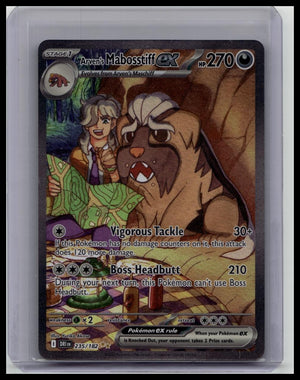 Pokémon Arven's Mabosstiff EX 235/182 Sv10 Destined Rivals SIR Holo 270 HP