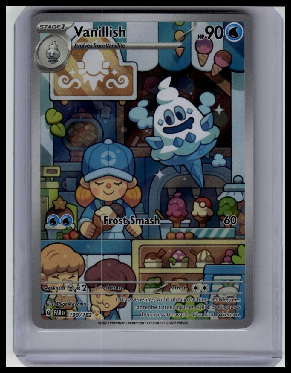 Pokémon TCG Vanillish Paradox Rift 190/182 Holo Illustration Rare