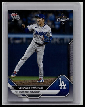 2025 Topps Now World Series Champions Yoshinobu Yamamoto SP #WS-10SP Dodgers