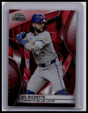 2025 Topps Chrome Black - Bo Bichette #51 Red Wave Refractor /5