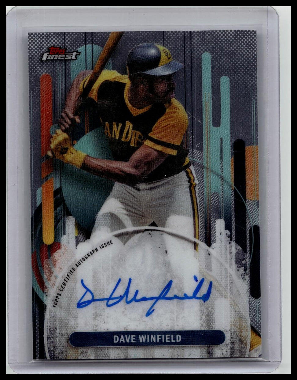 2025 Topps Finest Baseball Dave Winfield #FA-DW Auto San Diego Padres HOF