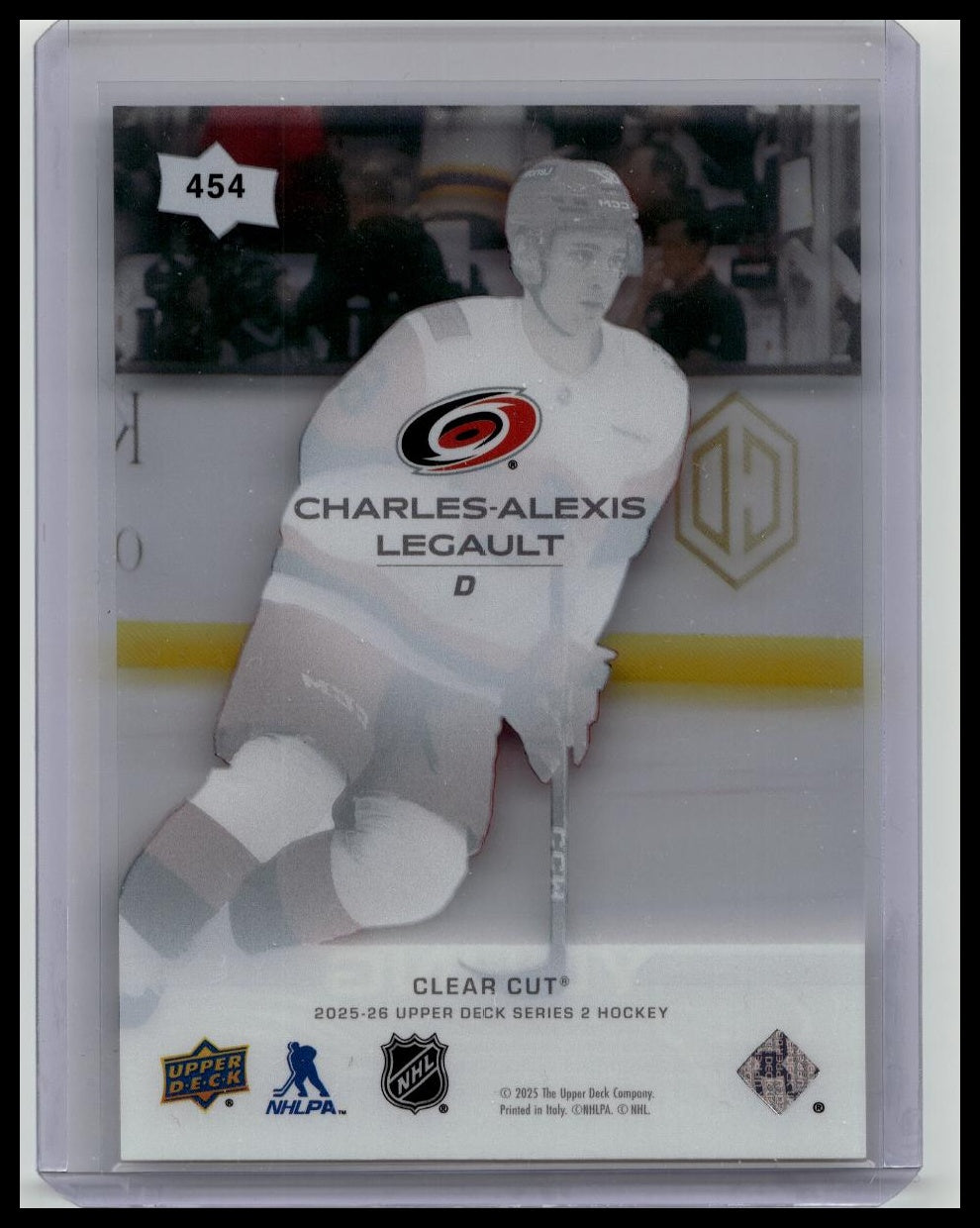 2025-26 UPPER DECK SERIES 2 Charles Alexis Legault YOUNG GUNS RC CLEAR CUT