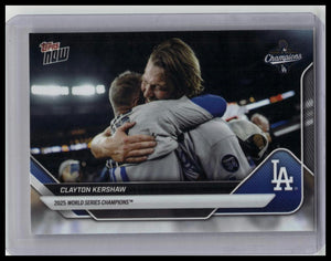 Clayton Kershaw 2025 Topps Now 2025 World Series Champions SSP #WS-13SSP