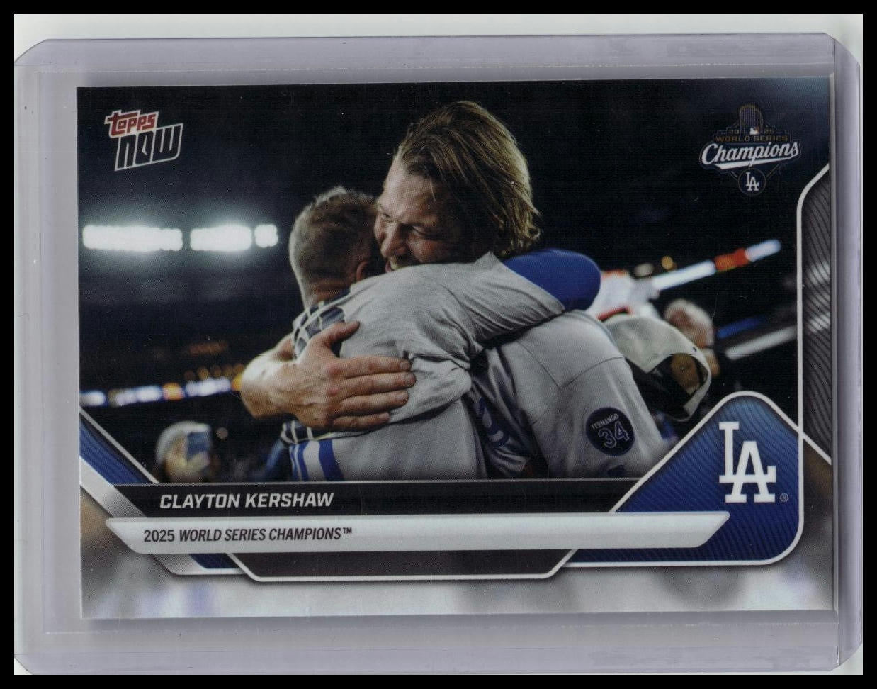 Clayton Kershaw 2025 Topps Now 2025 World Series Champions SSP #WS-13SSP