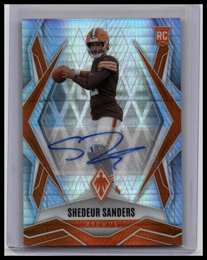 2025 Panini Phoenix Shedeur Sanders RC Hyper Auto #154 Rookie Card Browns