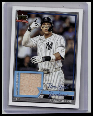 2026 Topps 1991 Baseball Relics Aaron Judge #91R-AJ Game-Used Relic Yankees