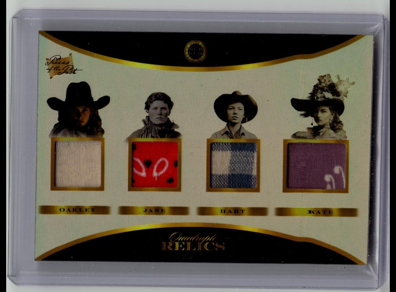 2025 Pieces of the Past Wild West Ed. Oakley, Jane, Hart, Kate #796 Quad RELIC