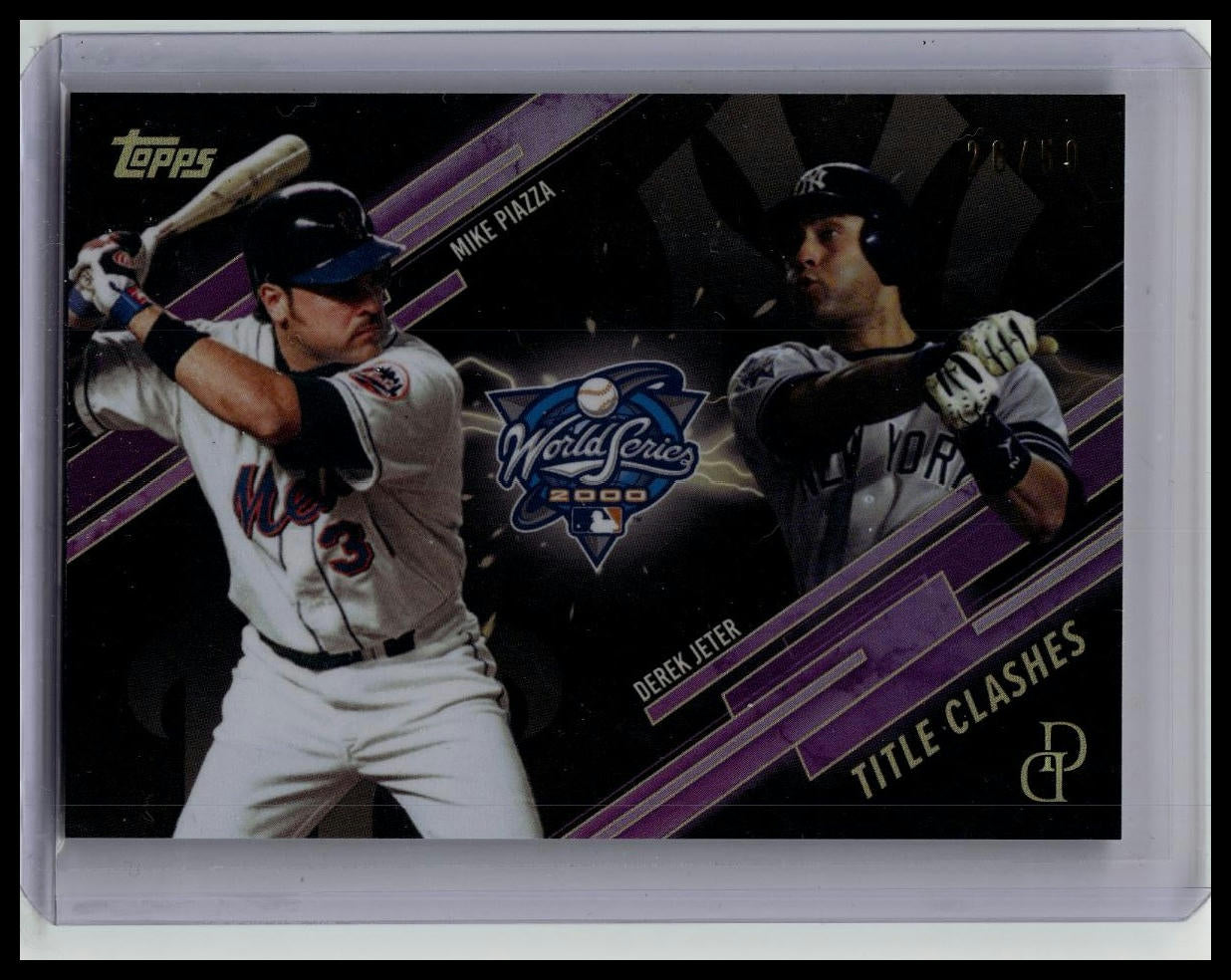 2024 Topps Dynamic Duals Title Clashes Derek Jeter Piazza #TC-6 /50