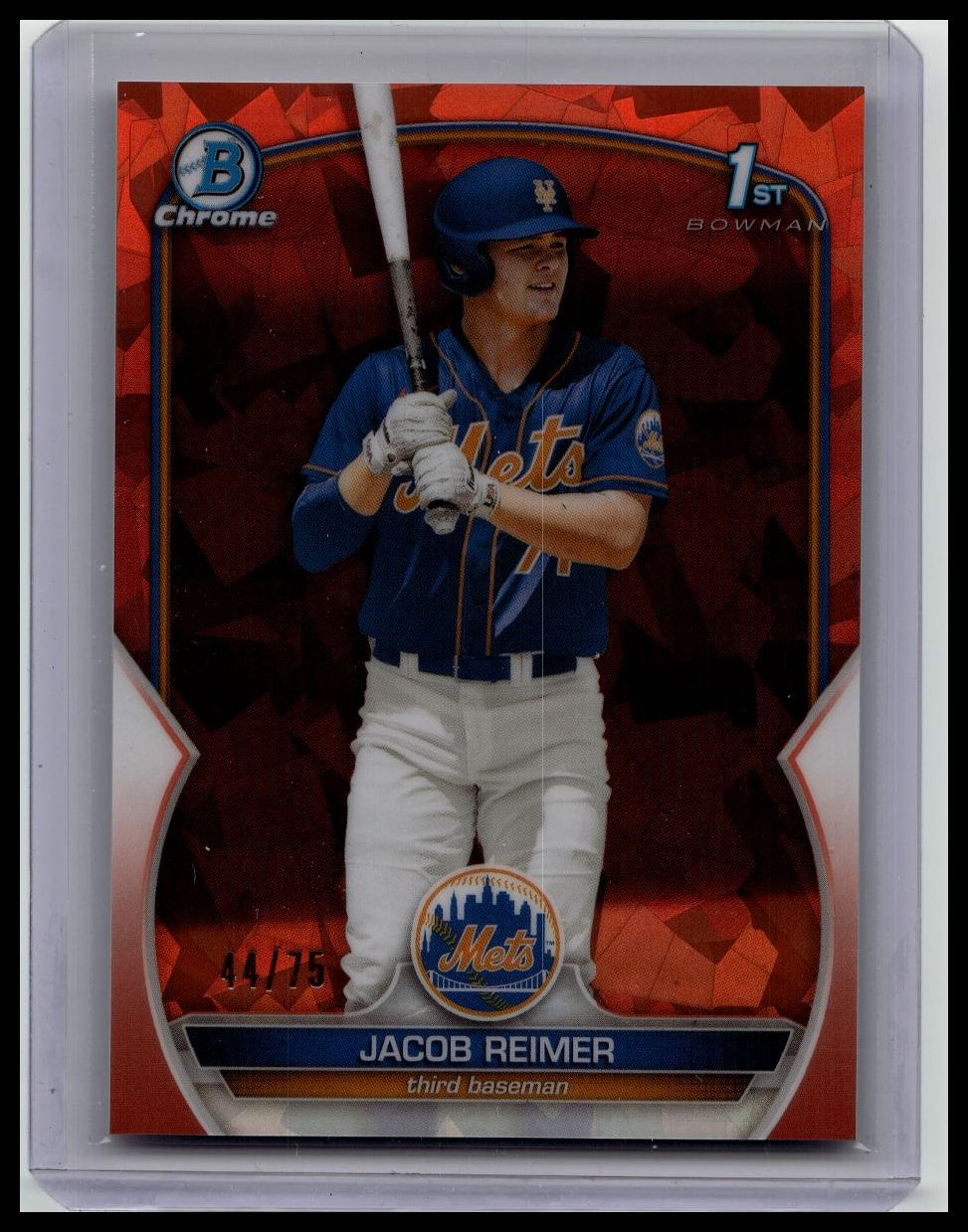2023 Bowman Chrome Sapphire Edition #BCP-181 Jacob Reimer Prospects Orange #/75