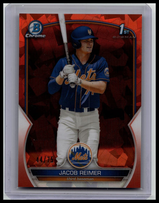 2023 Bowman Chrome Sapphire Edition #BCP-181 Jacob Reimer Prospects Orange #/75