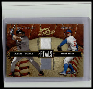 2004 Leather and Lumber Rivals Materials Mark Prior / Albert Pujols Jersey /250