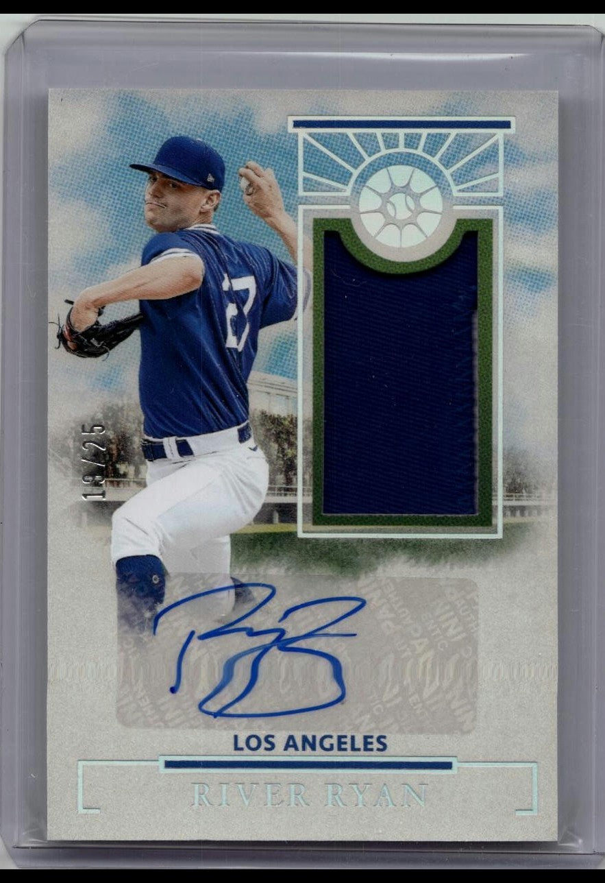2024 Boys of Summer Prospect Material Sign Holo Silver #20 River Ryan Auto /25
