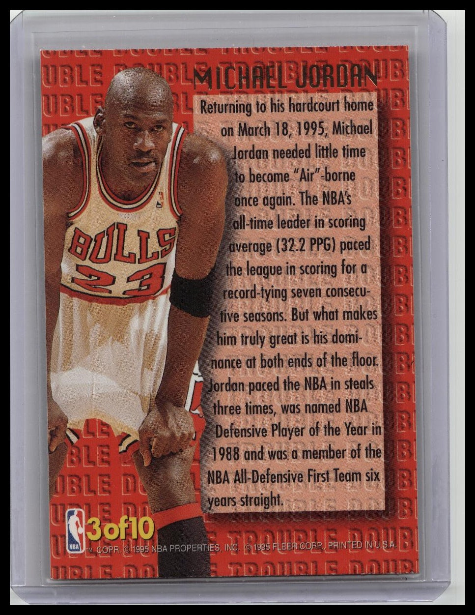 1995-96 Fleer Ultra - Double Trouble Michael Jordan #3