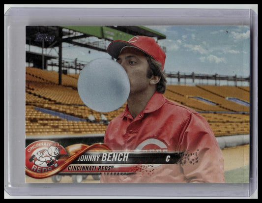 2018 Topps #450 JOHNNY BENCH Short Print SP VARIATION CINCINNATI REDS