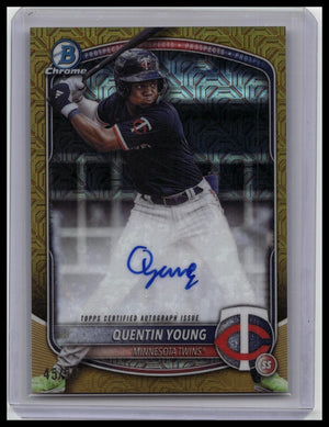 2025 Bowman Draft Mega Prospect Auto Quentin Young #CPA-QY Gold Mega /50
