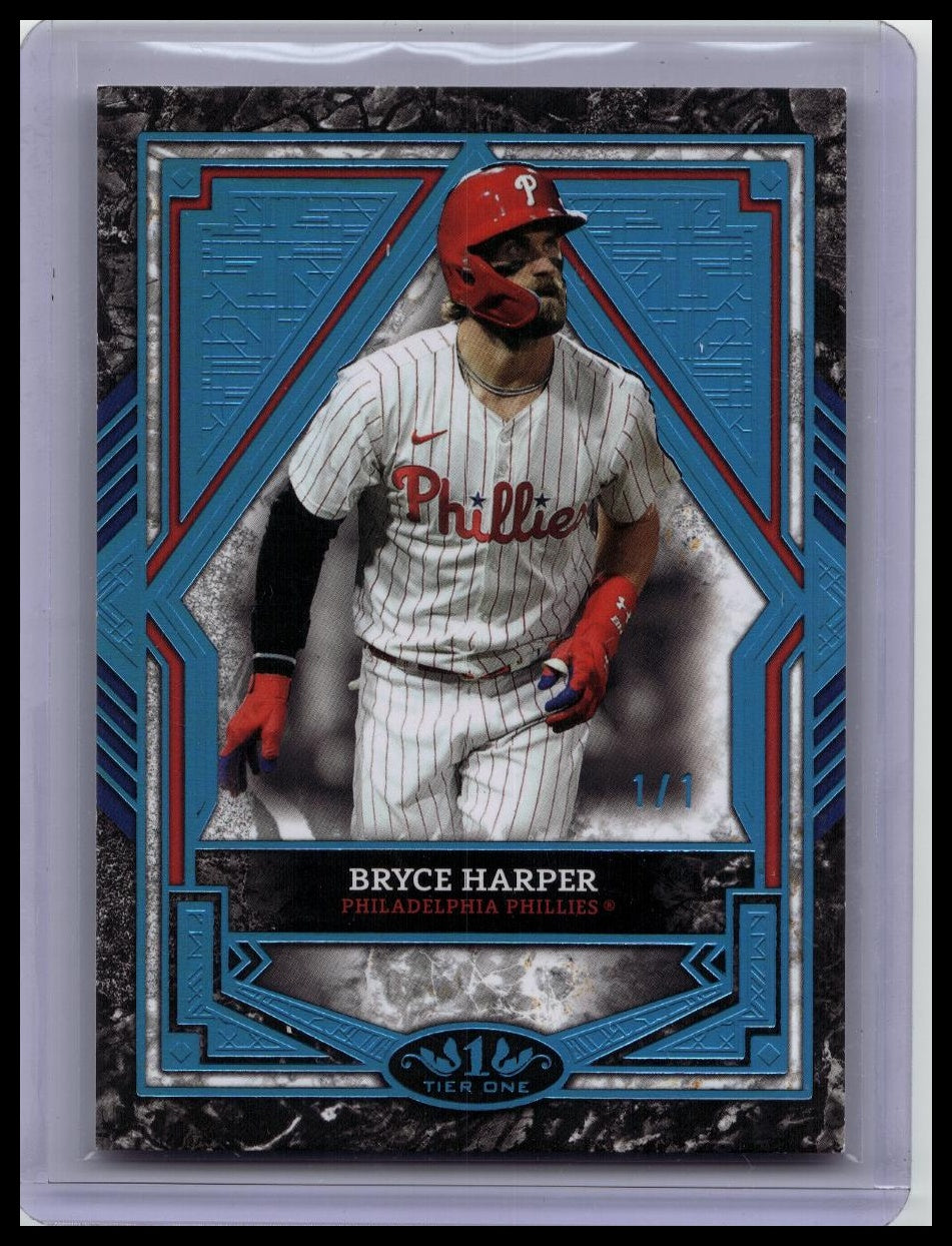 2025 Topps Tier One #31 Bryce Harper 1/1 Phillies