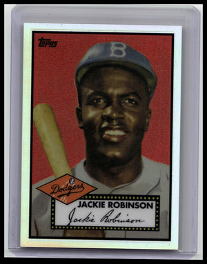 2013 TOPPS FACTORY CHROME REPRINT REFRACTOR #312 JACKIE ROBINSON CARD