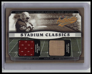 2002 Fleer Stadium Classics Jerry Rice Dual Relic #SC-JR HOF