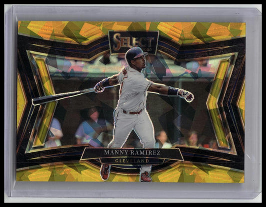 2025 Panini Select Manny Ramirez Diamond Gold Ice Prizm #/10 Indians