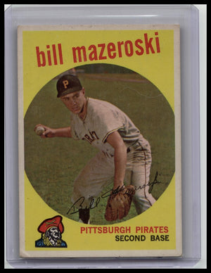 1959 TOPPS #415 BILL MAZEROSKI PITTSBURGH PIRATES