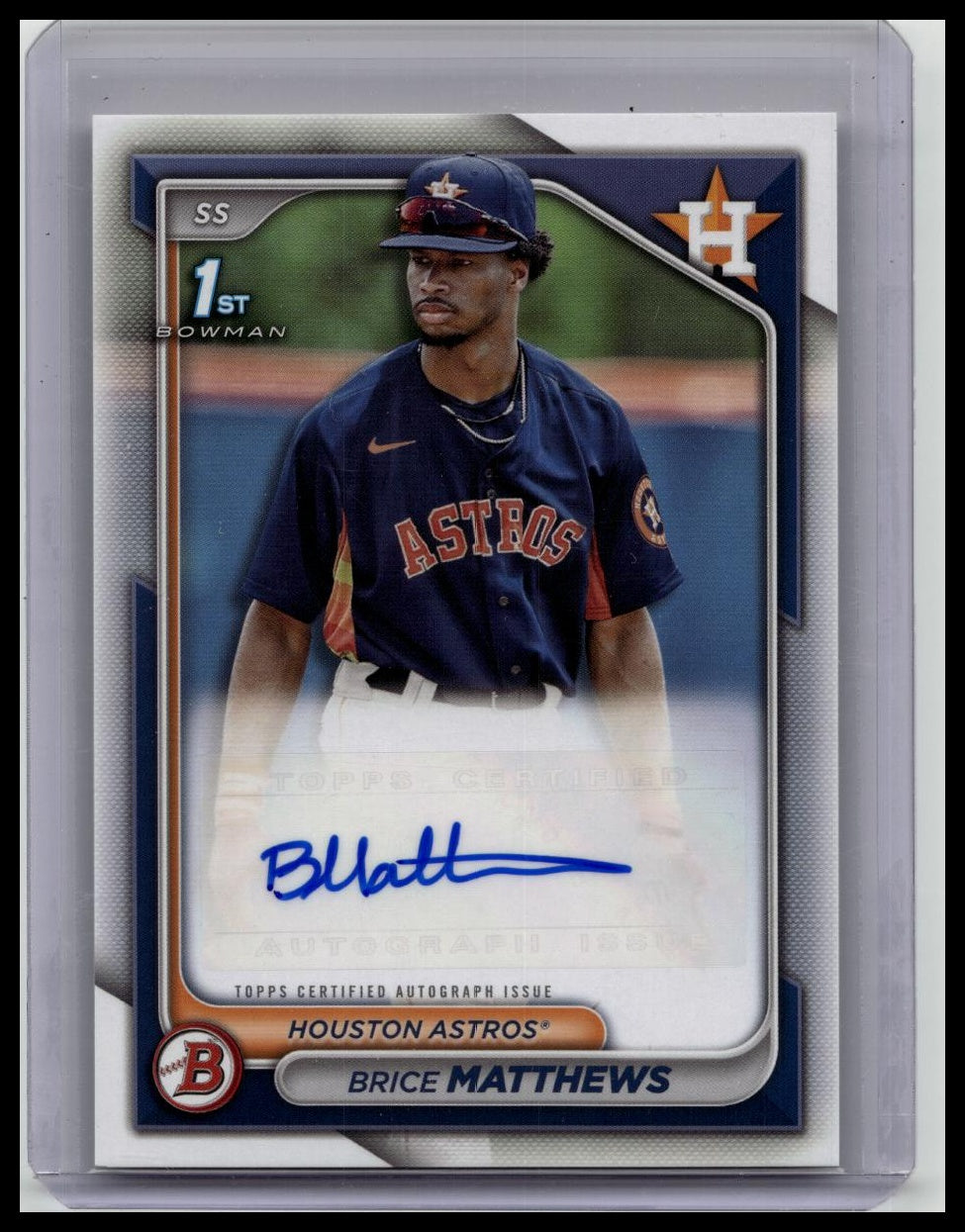 2024 Bowman Prospects Brice Matthews- 1st Bowman Auto- Astros