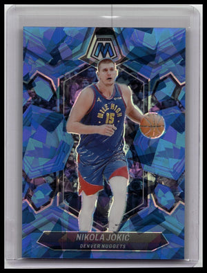 2024-25 Panini Mosaic Nikola Jokic #47 Blue Cracked Ice /125