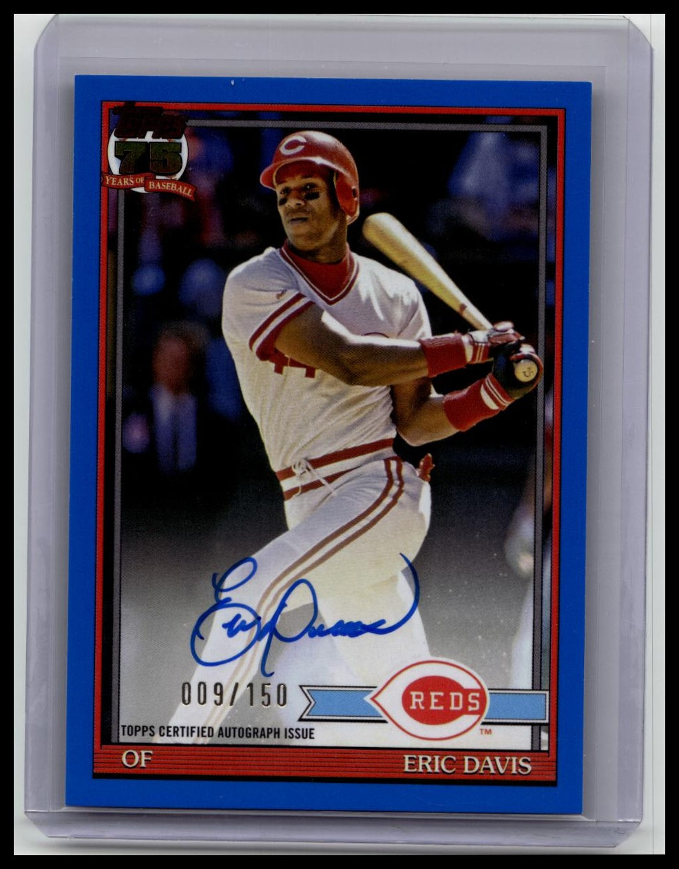 2026 Topps Series 1 True Blue Eric Davis Auto /150