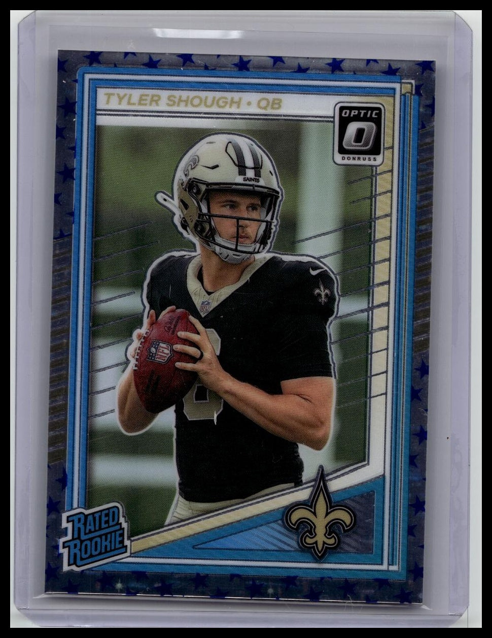 2025 Panini Donruss Optic - Rated Rookie Tyler Shough #223 Stars Prizm (RC)
