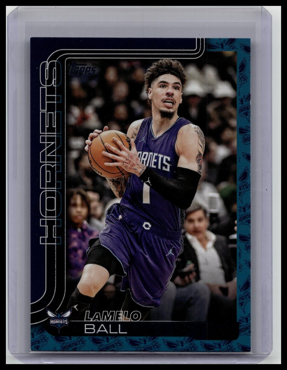 2025-26 Topps Lamelo Ball NBA Team Logo Border Charlotte Hornets SSP #67